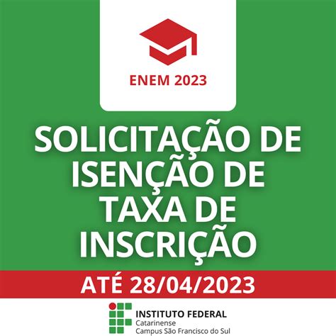 isenção enem 2023 site